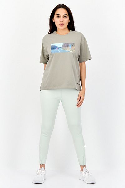 adidas Originals X Kseniaschnaider Women Sportswear Fit Short Sleeves Outdoor T-shirt, Grey Smoke