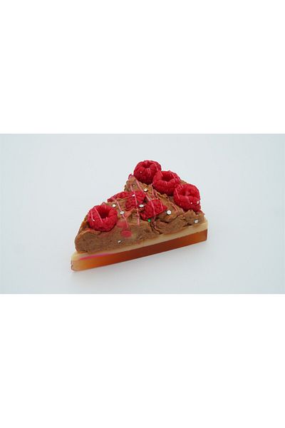 KASH Vegan and Natural Handmade Raspberry & Chocolate Flavored Cheesecake Soap |   Skin-Friendly, Realistic Design