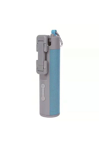qubo Boxa portabila Qubo Kronos, Functie powerbank, lanterna, selfiestick, Bluetooth, Albastru
