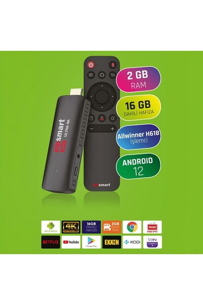 ALPSMART AS-515 ANDROID 12 STICK 2GB RAM 16 GB HAFIZA TV BOX