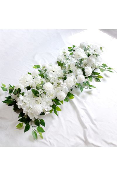 Choice 100cm White 100cm DIY Wedding Flower Wall Decoration Arrangement Supplies Silk Peonies Rose Artifici