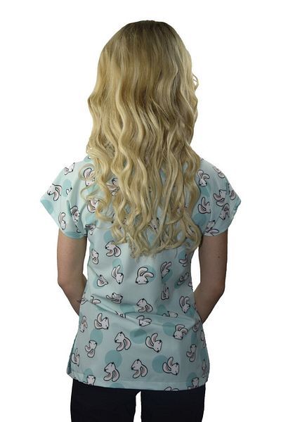 Nur Medikal Giyim Uniformă unisex cu model de iepure drăguț Doctor Asistent chirurgic