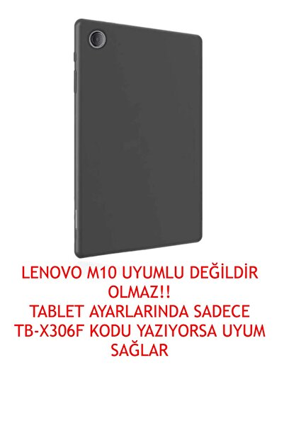 LENOVO Trendsshop Tab M10 Hd Uyumlu Tb-x306f Za6w0026tr Siyah Silikon Kılıf