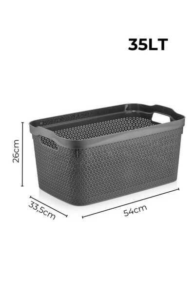 Nandy Home Dekoratif Safir Desenli Banyo Çok Amaçlı Sepet 35 Lt.