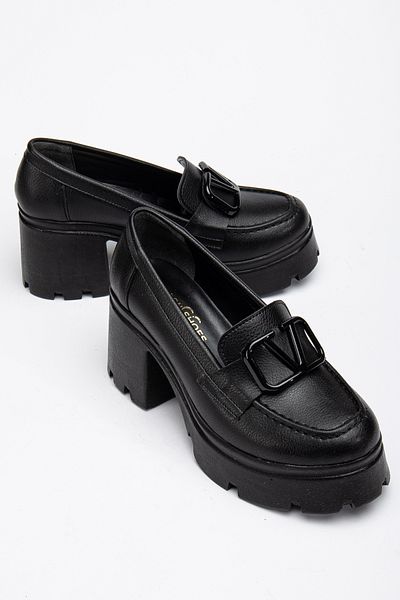 ESPEDA Pantofi Laofer Ortopedici cu Cataramă de 7 Cm - Toc Confortabil Zilnic