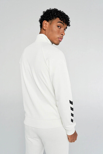 hummel Falconzo Zıp Jacket Beyaz Erkek Sweatshirt 921133-9003
