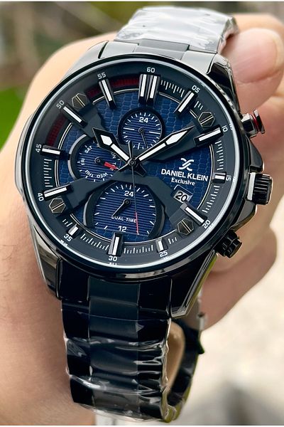 Daniel Klein Premium Men's Wristwatch 3 Atm Waterproof Stainless Steel Band