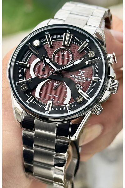 Daniel Klein Premium Men's Wristwatch 3 Atm Waterproof Stainless Steel Band