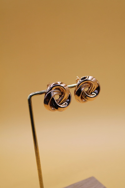 Luvix Design Spiral Form Gold Color Xuping Earrings