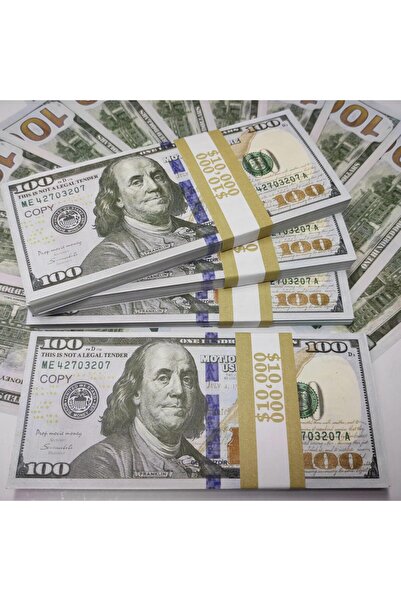 Genel Markalar Şaka Parası 100'lük Banknot Dolar - 100 Adet