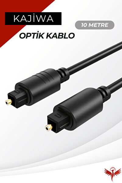 KAJİWA 10 Metre Fiber Optik Ses Kablosu Premium Digital Optic Toslink 10mt