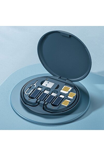 TakÇalıştır 60w Destekli Kablo Kutusu Seyahat Kablo Seti 5'i 1 arada USB Type...