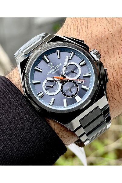 Daniel Klein Premium Men's Wristwatch 3 Atm Waterproof Stainless Steel Band