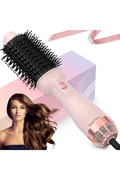 Regal Bliss Perie electrică Regal Bliss®, turmalină, ionizare, 3 trepte aer cald/rece, 1000W, uscare 360°, Roz