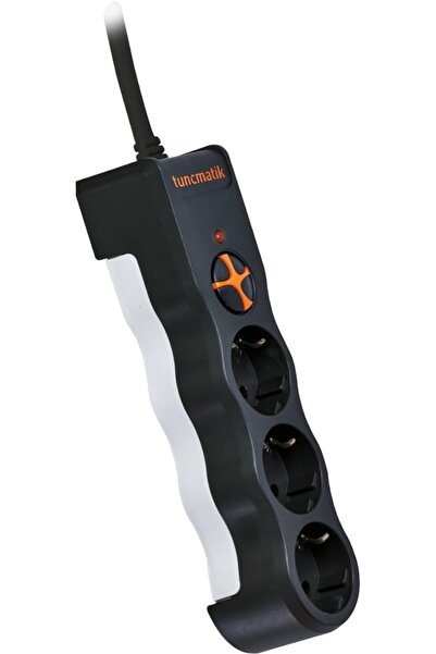 STOREMAX TSK19010 POWERSURGE 3-SURGE PROTECTION PLUG-1050 JOULE- WITH CABLE SİYAH TrendBazaar 1057563