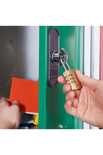 LUXE Y150B/22.9/120/2-22.9Mm Combination Brass Padlock Set of 2 - Standard Protection - Steel Ring - 3 H