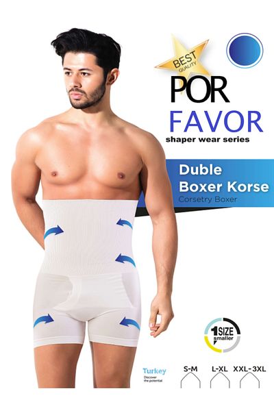 Por Favor 1 Size Reducer High Waist Double Boxer Corset