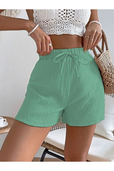 peelter Women's Waist Tie Wrap Shorts