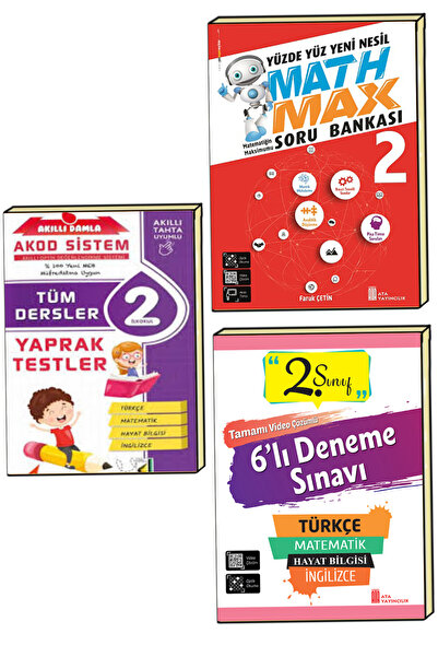 Ata Yayıncılık 2.sınıf Süper Turbo Soru Bankası-math Max-6'lı Deneme Sınavı-2.sınıflar Için Süper Set!