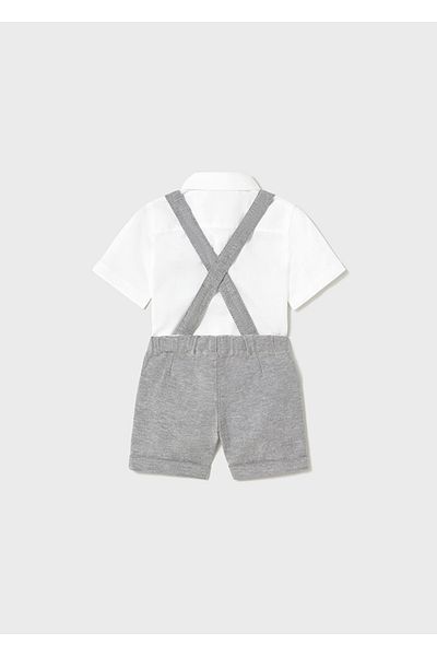 MAYORAL Baby Boy Kids Shorts and Shirt Set with Bow Tie