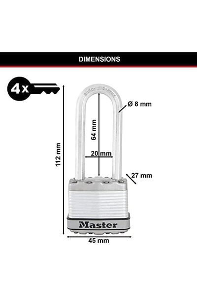 STOREMAX Ezg Lock – M1Eurdlj – Excell Padlock 45mm High Hanger Ezsnshop 1065757