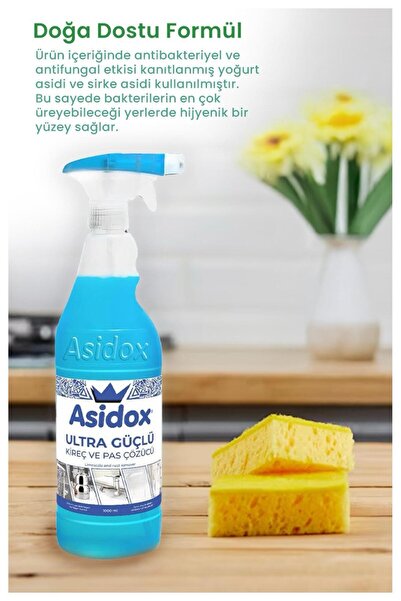 deepmax ASİDOX ULTRA GÜÇLÜ BANYO MUTFAK TUVALET KİREÇ VE PAS SÖKÜCÜ 1 LİTRE
