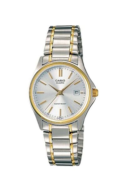 Casio Gold Metallic Color Women's Wristwatch with 24 Months Warranty