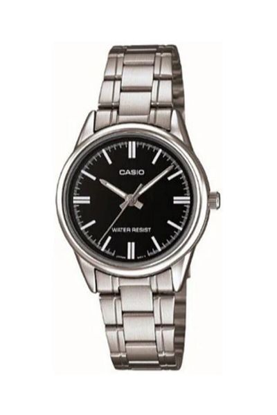 Casio Women Wrist Watch with Dial Black Cord Metallic Color 24 Months Guarantee