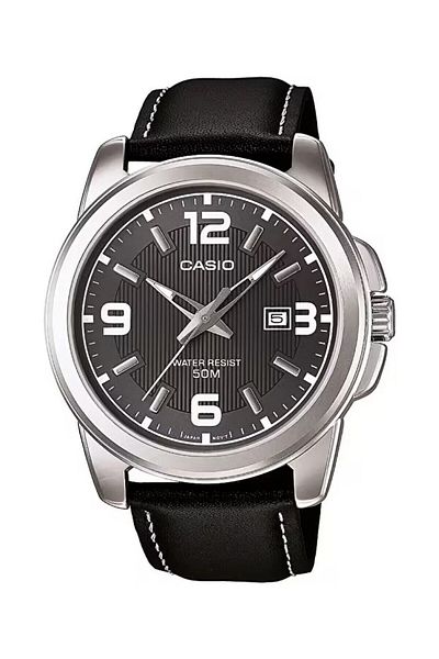 Casio Case Metalic Cord Black Color 5 Atm 2 Year Warranty Men's Wristwatch