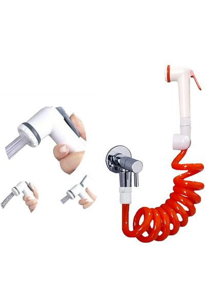 LUXE Spiral Bidet Matic Hose Set 150 cm (Orange) Lxshp 1055529