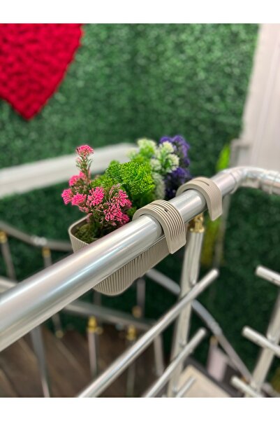 DDTREND Yapay Çiçek Ve Bitki Dahil Balkon Saksıda Aranjman Dekoratif Teras Çi...