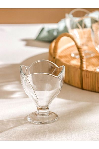 LC Waikiki Lcw Home Colorless Footed Glass Bowl Set 4 Pcs 140 ml t t