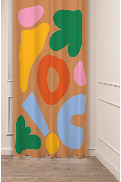 GREENDECOR Flori, frunze, dungi, model boem, design special, digital cu impri...