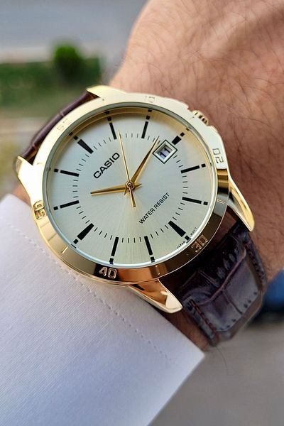 Casio Brown Color 2 Years Warranty Men's Wristwatch