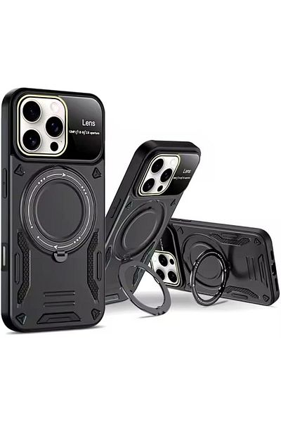 Mu Art Ahşap Mrt CLOTHING & ACCESSORIES مدمج مع حماية كاميرا Joy Lens متوافقة مع هاتف iPhone 16 Pro Max (6.9) بوصة
