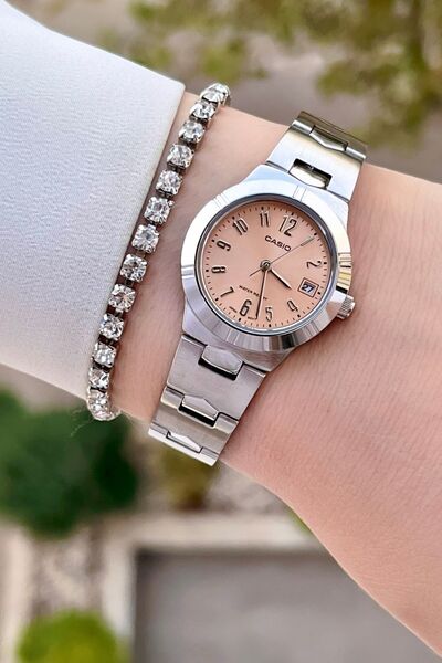 Casio Women's Wristwatch with Powder Cord and Metallic Color