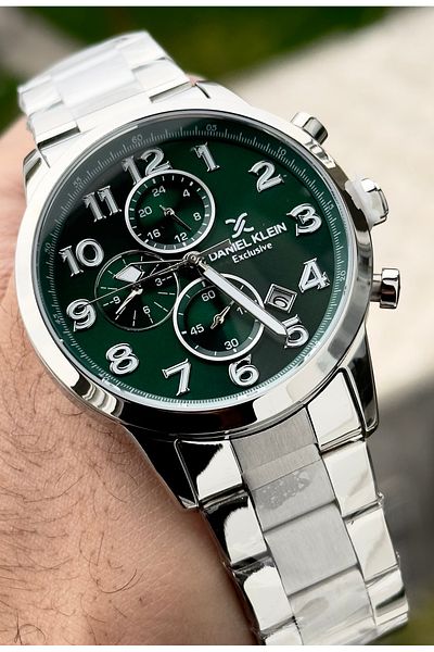 Daniel Klein Premium Men's Wristwatch 3 Atm Waterproof Stainless Steel Band