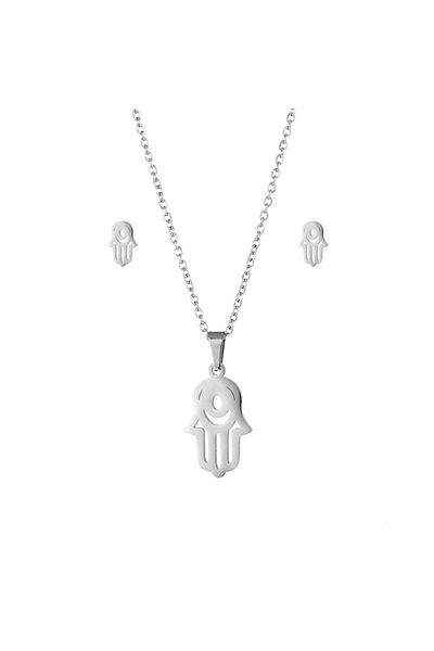 SIC MODA Set Hand of Fatima Titanium Sic Moda 5165