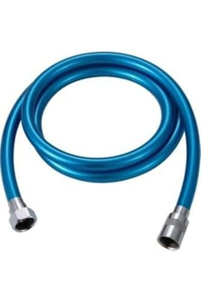 LUXE Blue Stainless Unbreakable Quality Pvc Shower Hose Compatible with All Shower Sets 1.5 Meters Lxshp 105552