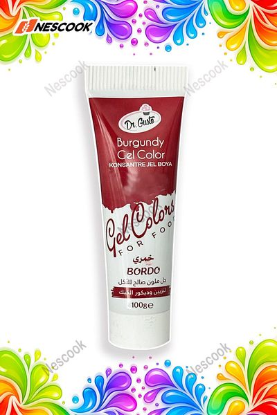 nescook Burgundy Tube Gel Paint 100 Gr
