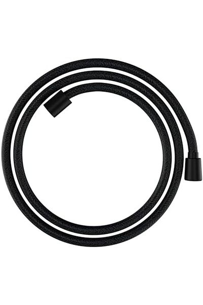 LUXE 28260670 Designflex 160 cm Textile Shower Hose, Matte Black, 1.60 m Lxshp 1055529