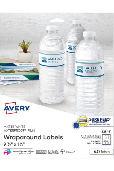 STOREMAX Ezg Printable Blank Wound Rectangular Labels, 3.18 cm X 24.8 Cm, Matte White, 40 Customize
