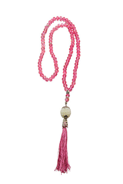 Serhat Aksesuar ve El İşçilik Pearl Patterned Tasseled 99 Gift Prayer Beads -...