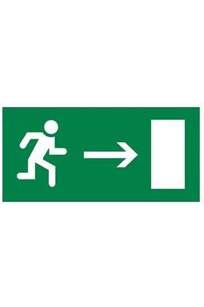 STOREMAX Sticker Man Running Right for Sbl Safety Lighting Products Dimension: 310X112Mm Sblshp 1064356