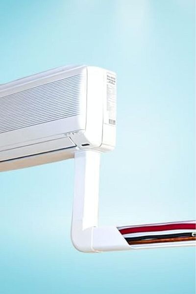 LUXE 2 Meters (60x40mm) Self Adhesive Air Conditioner Pipe Concealing Cable Tray | 2m (5 Pieces x 40cm)