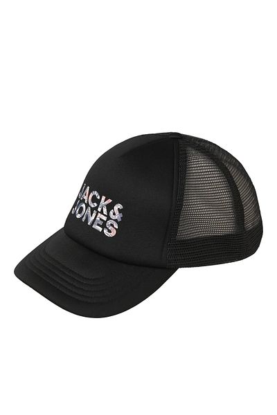 Jack & Jones Jack Jones Written Mesh Unisex Hat Black