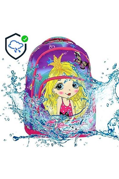 LUXE Primary School Kindergarten Backpack Girl Children's Lunch Box Thermos Featured Pen Holder Ortoped