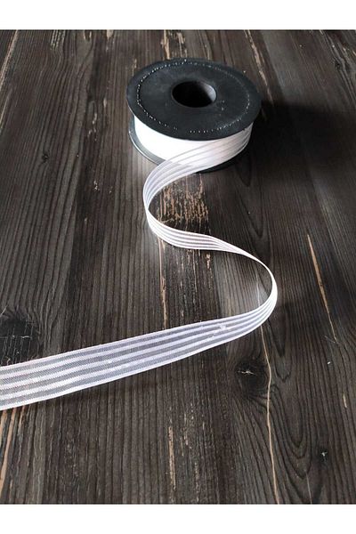 ÇINARASYADAHOME Bundle Decoration Dowry Bridal 5 Meters Striped Organza Ribbon