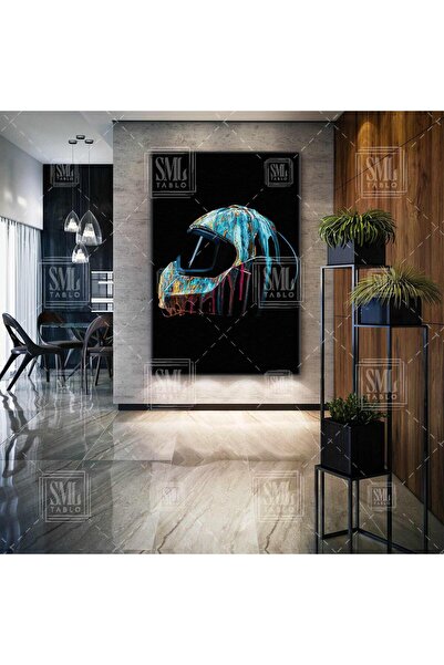 SML TABLO Üzerinden Neon Rengi Boyalar Akan Motorsiklet Kaskı Cross Motor Hey...