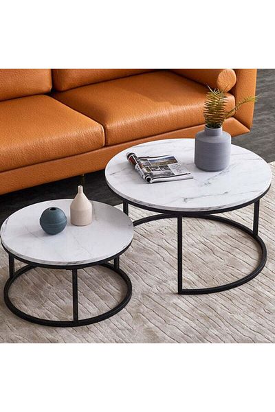 Orient 2-Piece MDF Nesting Table Set – Modern Design